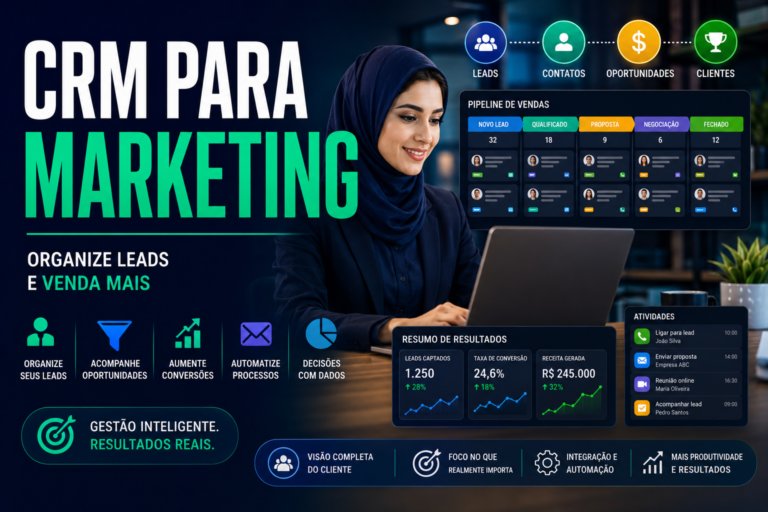 CRM para marketing e vendas inteligentes