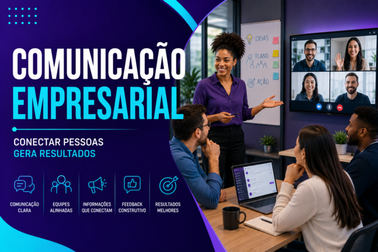 Comunicação eficaz em equipe empresarial