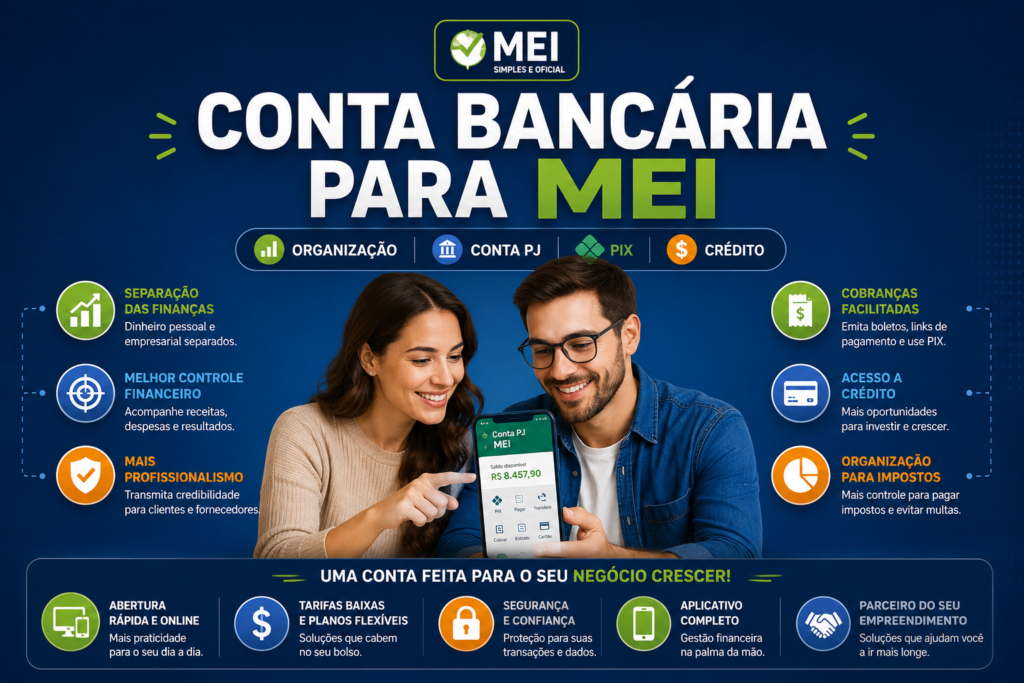 Conta bancária MEI: eficiência e controle