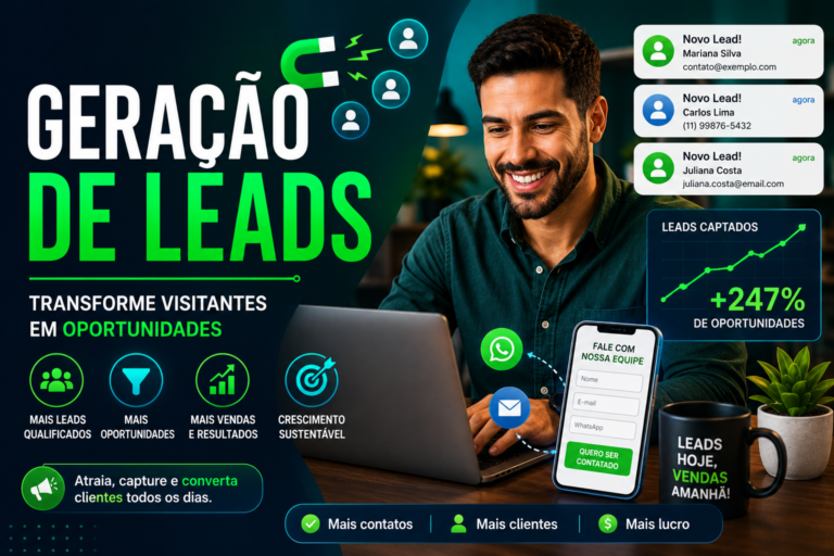 Geração de leads e resultados sustentáveis